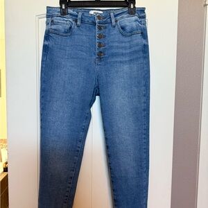 Blue High Rise Jeans with Timeless Style
